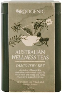 ROOGENIC AUSTRALIA Australian Wellness Teas Discovery Set Tin x 10 Assorted Tea Bags