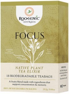 ROOGENIC AUSTRALIA Focus (Native Plant Tea Elixir) 18 Tea Bags