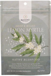 ROOGENIC AUSTRALIA Native Bushfood Dried & Milled Lemon Myrtle 20g