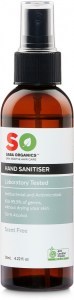 Saba Organics Hand Sanitiser Scent Free 125ml DEC23