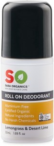 Saba Organics Roll On Deodorant Lemongrass & Desert Lime 50ml