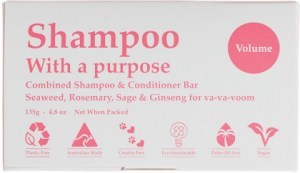 SHAMPOO WITH A PURPOSE Shampoo & Conditioner Bar Volume 135g