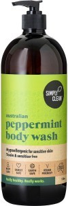 Simply Clean Body Wash Peppermint 1L