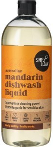 Simply Clean Dishwash Liquid Mandarin 1L