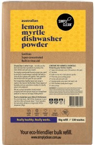 Simply Clean Dishwasher Powder Lemon Myrtle 5kg