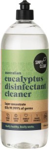 Simply Clean Disinfectant Cleaner Eucalyptus 1L