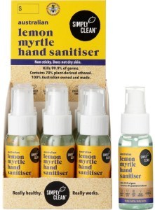 Simply Clean Hand Sanitiser Lemon Myrtle 15x50ml