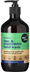 Simply Clean Hand Wash Lime & Peppermint 500ml