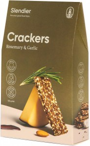 Slendier Rosemary & Garlic Crackers 100g