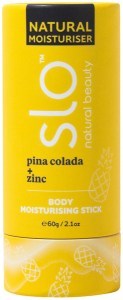 SLO NATURAL BEAUTY Natural Body Moisturising Stick Pina Colada + Zinc 60g