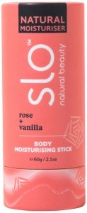 SLO NATURAL BEAUTY Natural Body Moisturising Stick Rose + Vanilla 60g