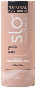 SLO NATURAL BEAUTY Natural Body Moisturising Stick Vanilla + Cacao 60g