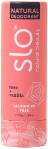 SLO NATURAL BEAUTY Natural Deodorant Stick Rose + Vanilla 55g