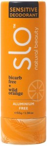 SLO NATURAL BEAUTY Sensitive Deodorant Stick Bicarb Free + Wild Orange 55g