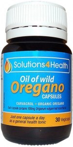 SOLUTIONS FOR HEALTH Organic Oil of Wild Oregano Capsules 30vc