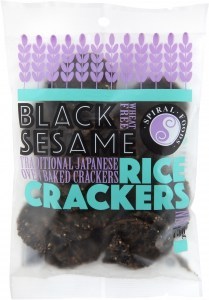 Spiral Black Sesame Rice Crackers  65g