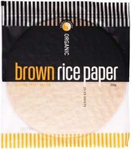 Spiral Foods Organic Brown Rice Paper  200g