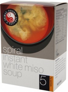 Spiral Instant Miso White Soup 5x7g Sachets