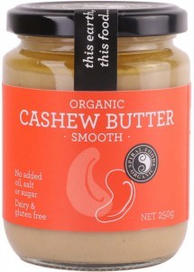 Spiral Organic Cashew Butter Smooth Glass  250g