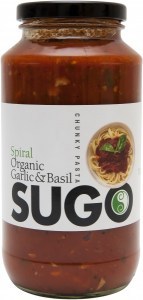 Spiral Organic Garlic & Basil Sugo  Glass 709g