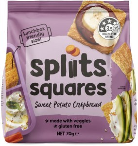 Spliits Squares Sweet Potato Crispbread  70g