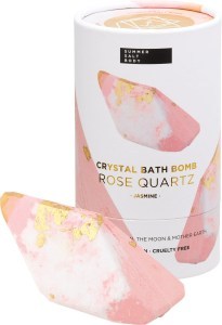 Summer Salt Body Crystal Bath Bomb Rose Quartz Jasmine 110g