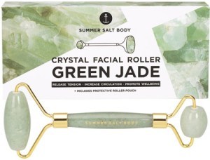 Summer Salt Body Crystal Facial Roller Green Jade  