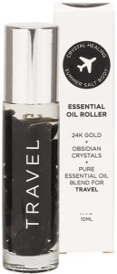 Summer Salt Body Essential Oil Roller 24K Gold Travel Obsidian 10ml