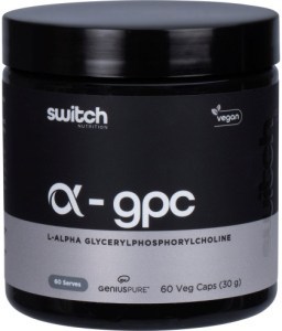 Switch Nutrition Alpha GPC L-Alpha Glycerylphosphorylcholine 60 Caps