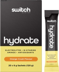 Switch Nutrition Hydrate Electrolytes No Added Sugar Orange Crush 20x6g