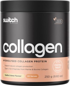 Switch Nutrition Hydrolysed Collagen Protein Vanilla Creme 250g