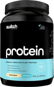 Switch Nutrition Protein Organic Sprouted Plant Vanilla Bean 900g