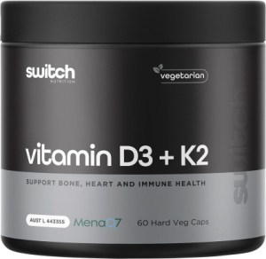 Switch Nutrition Vitamin D3 + K2 60 Caps