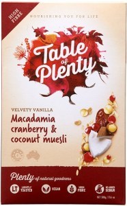 Table of Plenty Velvety Vanilla Muesli 500g