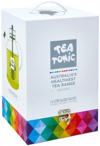 TEA TONIC Glass Tea Pot Large (6 Cups) 1.5L