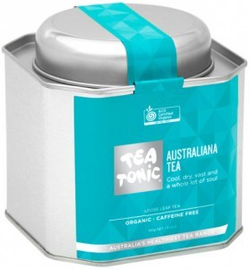 TEA TONIC Organic Australiana Tea Caddy Tin 100g