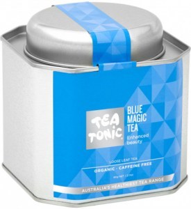 TEA TONIC Organic Blue Magic Tea Caddy Tin 60g