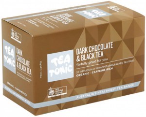 TEA TONIC Organic Dark Chocolate & Black Tea x 20 Tea Bags