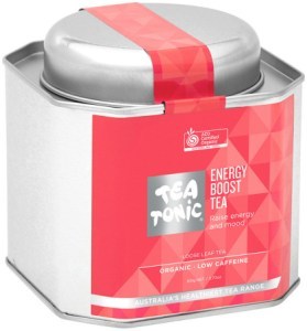 TEA TONIC Organic Energy Boost Tea Caddy Tin 105g