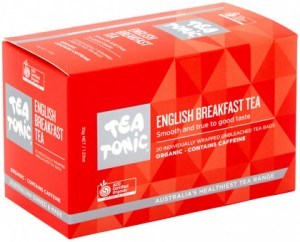 TEA TONIC Organic English Breakfast Tea x 20 Tea Bags