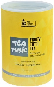 TEA TONIC Organic Fruity Tutti Tea Tube 170g