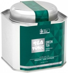 TEA TONIC Organic Green Tea Caddy Tin 170g