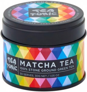TEA TONIC Organic Matcha Green Tea Peach Tin 30g
