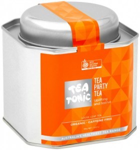 TEA TONIC Organic Tea Party Tea Caddy Tin 195g