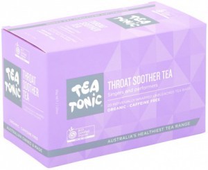 TEA TONIC Organic Throat Soother Tea x 20 Tea Bags