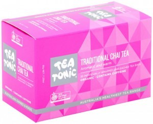 TEA TONIC Organic Traditional Chai Tea x 20 Tea Bags