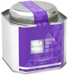 TEA TONIC Oriental Twist Tea Caddy Tin 170g