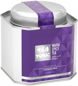 TEA TONIC Warm Spicy Tea Caddy Tin 220g