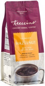 Teeccino Chicory Herbal Coffee All Purpose Grind Hazelnut Medium Roast No Caf 312g