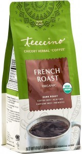 Teeccino Chicory Herbal Coffee Organic All Purpose Grind French Roast Dark Roast No Caf 312g